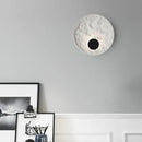 Axyaa LED Resin Wall Lamps - Nordic Modern Creative Round Wall Light for Bedroom