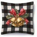 Axyaa Christmas Plaid Cushion Covers - Festive Home Decor for Sofa, Bedroom, Car