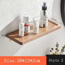 Axyaa Walnut Mirror Front Desk Storage Rack