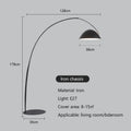 Axyaa Minimalist LED Floor Lamp for Living Room and Bedroom