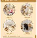 Axyaa Retro Countryside Vase: Luxurious Resin Flower Decoration for Home Living Room.
