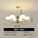 Axyaa Retro Style Luxury Chandelier Living Room Lamp for Atmosphere in Bedroom and Dining Room