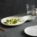 Axyaa Irregular Ceramic Dinner Plate for Restaurant Specialty Tableware