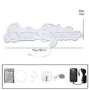 Axyaa Better Together Neon Sign - Dimmable Lighting for Wedding, Bedroom, Party