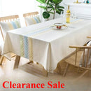 Axyaa Rectangular Tablecloth Fabric Imitation Cotton and Linen Small Fresh