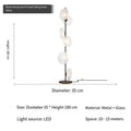 Axyaa Luxury Glass Floor Lamp for Elegant Living Space