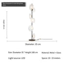 Axyaa Luxury Glass Floor Lamp for Elegant Living Space