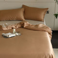 Axyaa Silk Bedding Set: Duvet Cover, Quilt Cover & Pillowcase, 100% Natural Silk