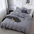 Axyaa Brushed Duvet Cover Set - Soft & Durable Queen/King Size Bedding
