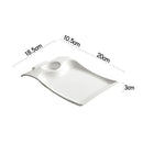 Axyaa Ceramic Dumpling Sushi Dessert Snack Steak Plates - Hotel Artistic Tableware
