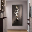 Axyaa Crystal Porcelain Luxury Abstract Modern Hallway Hanging Painting & Mural Lamp