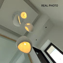 Axyaa Nordic Irregular Lustre Pendant Lights: Wabi Sabi Style for Loft Bar, Stairs & Villa
