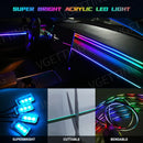 Axyaa RGB Ambient Lights 10-in-1 Car Atmosphere Lamps with USB Remote Control