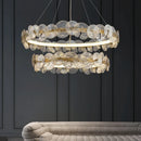 Axyaa Nordic Luxury Glass LED Chandelier for Home Interior Lighting