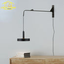 Axyaa Telescopic Swing Arm Wall Lamp LED E27 Long Pole Gold/Black For Home & Bar