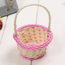 Axyaa Hand-Woven Wicker Flower Storage Basket: Beautiful Round/Oval Shape Basket