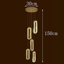 Axyaa Crystal Stair Chandelier Lighting, Ceiling & Hanging LED Chandeliers for Living Room