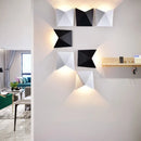 Outdoor Waterproof LED Wall Lamps Aluminum Black White Wall Light by Axyaa