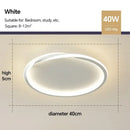 Axyaa Minimalist LED Ceiling Light for Bedroom and Study - Modern Art Design