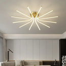 Axyaa Luxury Copper Chandelier LED Ceiling Lamp for Living Room, Bedroom, Study