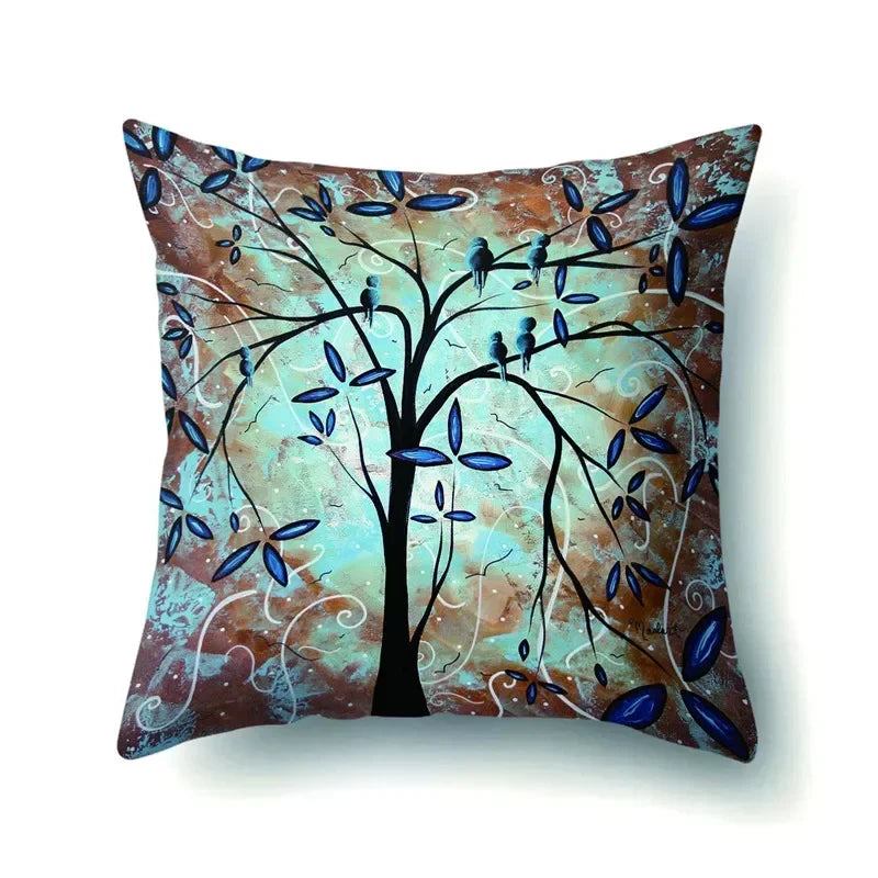 Axyaa Retro Floral Pillow Case 45x45cm