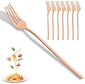 Axyaa Stainless Steel Dinner Fork Set of 8 Pieces