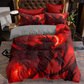 Axyaa Mystical Dragon Duvet Cover Set - 1 Duvet Cover, 2 Pillowcases