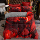 Axyaa Mystical Dragon Duvet Cover Set - 1 Duvet Cover, 2 Pillowcases