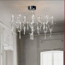 Axyaa Teardrop LED Crystal Chandelier for Luxurious Spaces