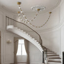 Axyaa Nordic Stair Chandelier Pendant Ceiling Light for Living Room and Dining Room