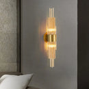 Axyaa Crystal Wall Lamp: Elegant LED Lighting for Living Room, Aisle, and TV Background.