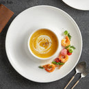 Axyaa White Ceramic Tableware Set: Dinner, Dessert, Soup, Pasta, Snack Plates