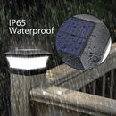 Axyaa Solar Fence Light: Bright Outdoor IP65 Garden Lamp for Courtyard, Gate, Wall