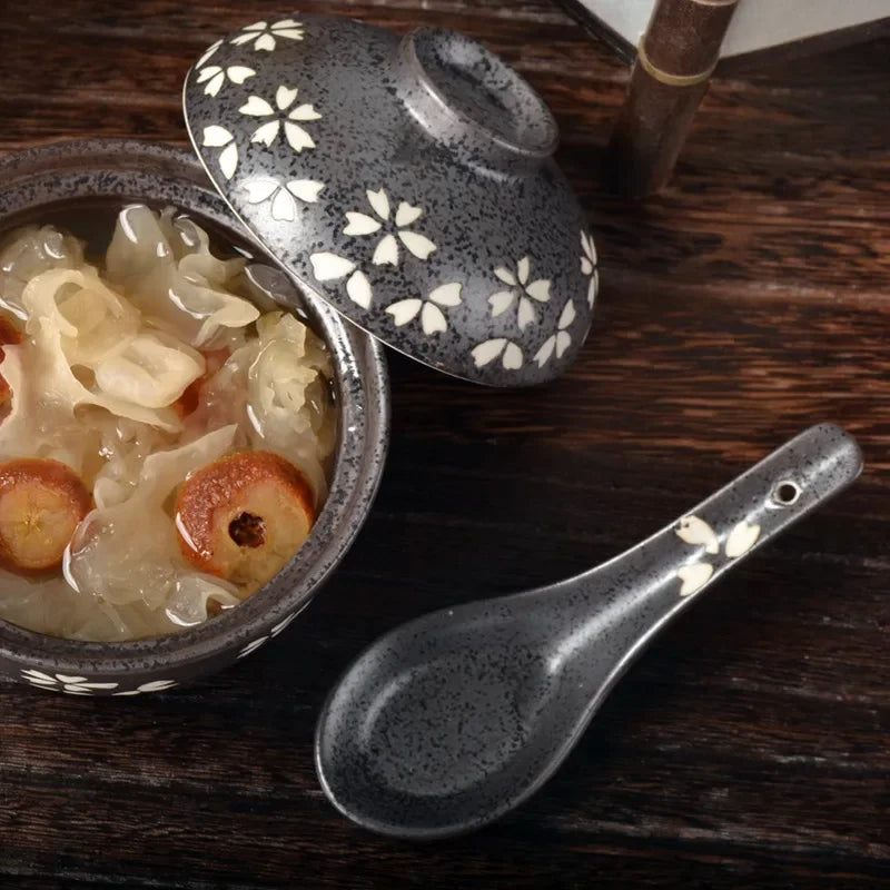 Axya Ceramic Spoon Set for Coffee, Milk, and Desserts