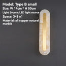 Axyaa Gold Marble LED Wall Sconces for Indoor Decorative Lighting