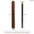 Axyaa Solid Wood Chopstick Set - Premium Chinese Household Cutlery Box