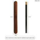 Axyaa Premium Wooden Chopsticks Box - Portable Single-Serving Cutlery Holder