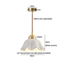 Axyaa Vintage Brass LED Pendant Lamp | Japan Style Hanging Lights | Ceramic Finish