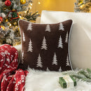 Axyaa Christmas Tree Embroidery Throw Pillow Cover - Cojines Sofa Cushion Cover
