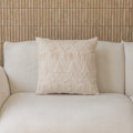 Axyaa Rabbit Fur Christmas Pillow Cover: Quilted & Embroidered Decorative Cushion