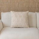 Axyaa Rabbit Fur Christmas Pillow Cover: Quilted & Embroidered Decorative Cushion
