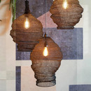 Axyaa Mesh Pendant Light: Modern Irregular Shapes, E27 Kitchen Island Suspension Lighting