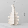 Axyaa Ceramic Geometry Vase - Modern Handcrafted Home Decor Accessory