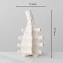 Axyaa Ceramic Geometry Vase - Modern Handcrafted Home Decor Accessory