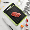 Axyaa 4-in-1 Black Double-sided Chopping Board with Knife - Kitchen Accessory