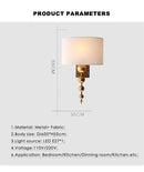 Axyaa Vintage Luxury Gold Wrought Iron Wall Sconce Industrial Lights