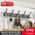 Axyaa Wall-Mounted One Row Hangers for Towels, Clothes, Hats, and More