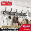 Axyaa Wall-Mounted One Row Hangers for Towels, Clothes, Hats, and More