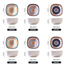 Axyaa Ceramic Bohemian Dish Set for Home, Restaurant, Party - 6pcs