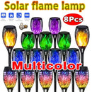Solar Flame Torch Lights by Axyaa: Waterproof Flickering Outdoor Garden Decor